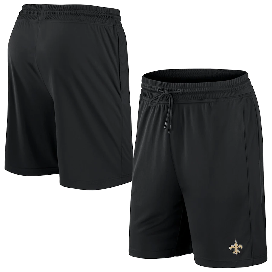 Men's New Orleans Saints Black Performance Shorts Men's New Orleans Saints Black Performance Shorts